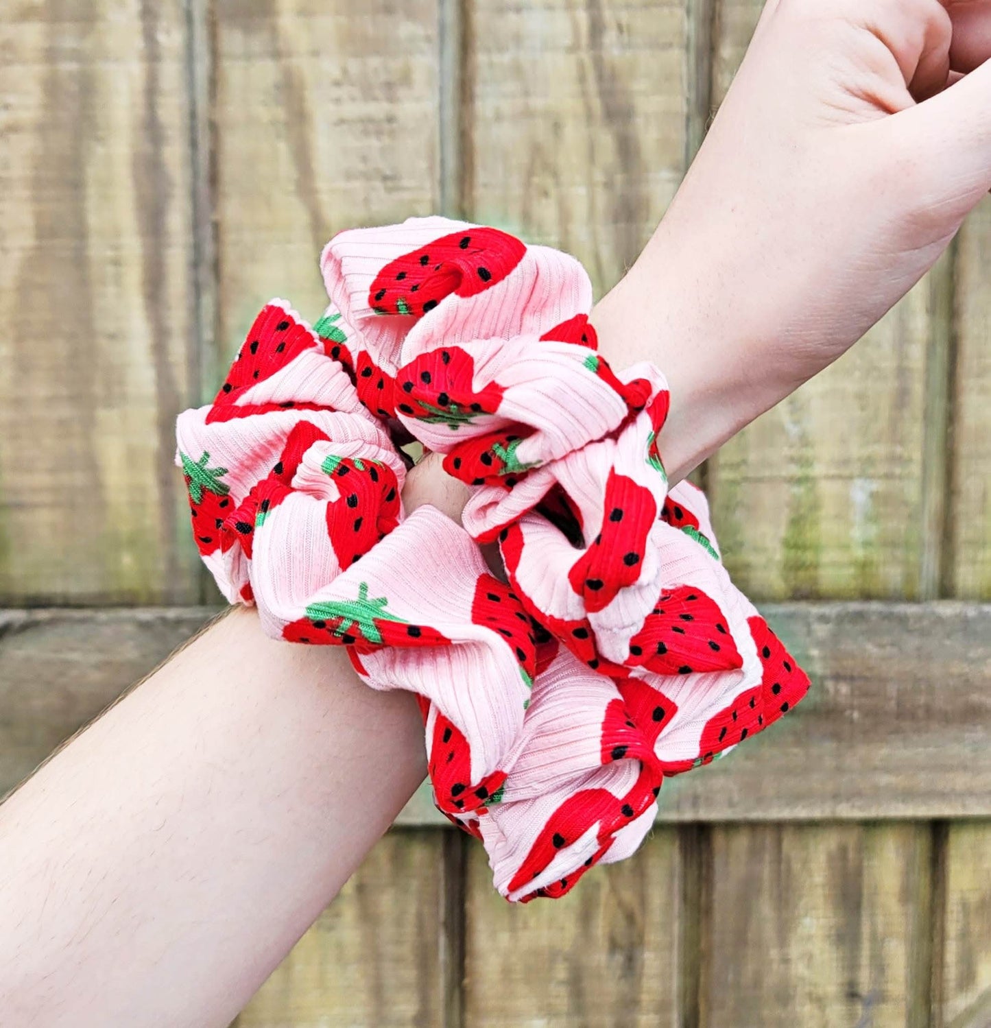 Strawberry Scrunchies