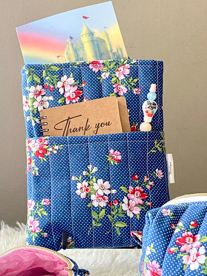Spring day Boxy bag/Mini purse/wristlet/Book sleeve/ Boxy bag/Medicine bag/Makeup bag/ Christmas gift/Birthday gift/Keychain