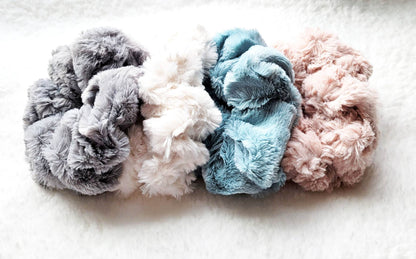 Soft Minky Scrunchies/Plush Scrunchies/Scrunchy/Pony Holder/Hair Tie/Teddy Scrunchies/Fluffy Scrunchy