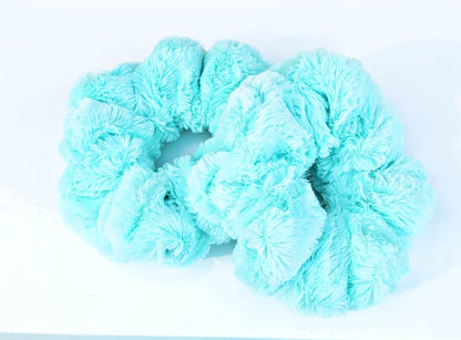 Soft Minky Scrunchies/Plush Scrunchies/Scrunchy/Pony Holder/Hair Tie/Teddy Scrunchies/Fluffy Scrunchy