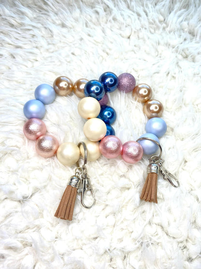 Acrylic Keychain/Keychain/Handmade/Acrylic Bead Wristlet Keychain/Best Gift
