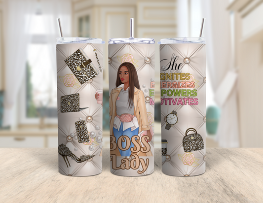 Boss Lady Tumbler/Inspiring Tumbler/Adult Tumbler/20oz Tumbler/Sublimation Tumbler/Birthday Gift