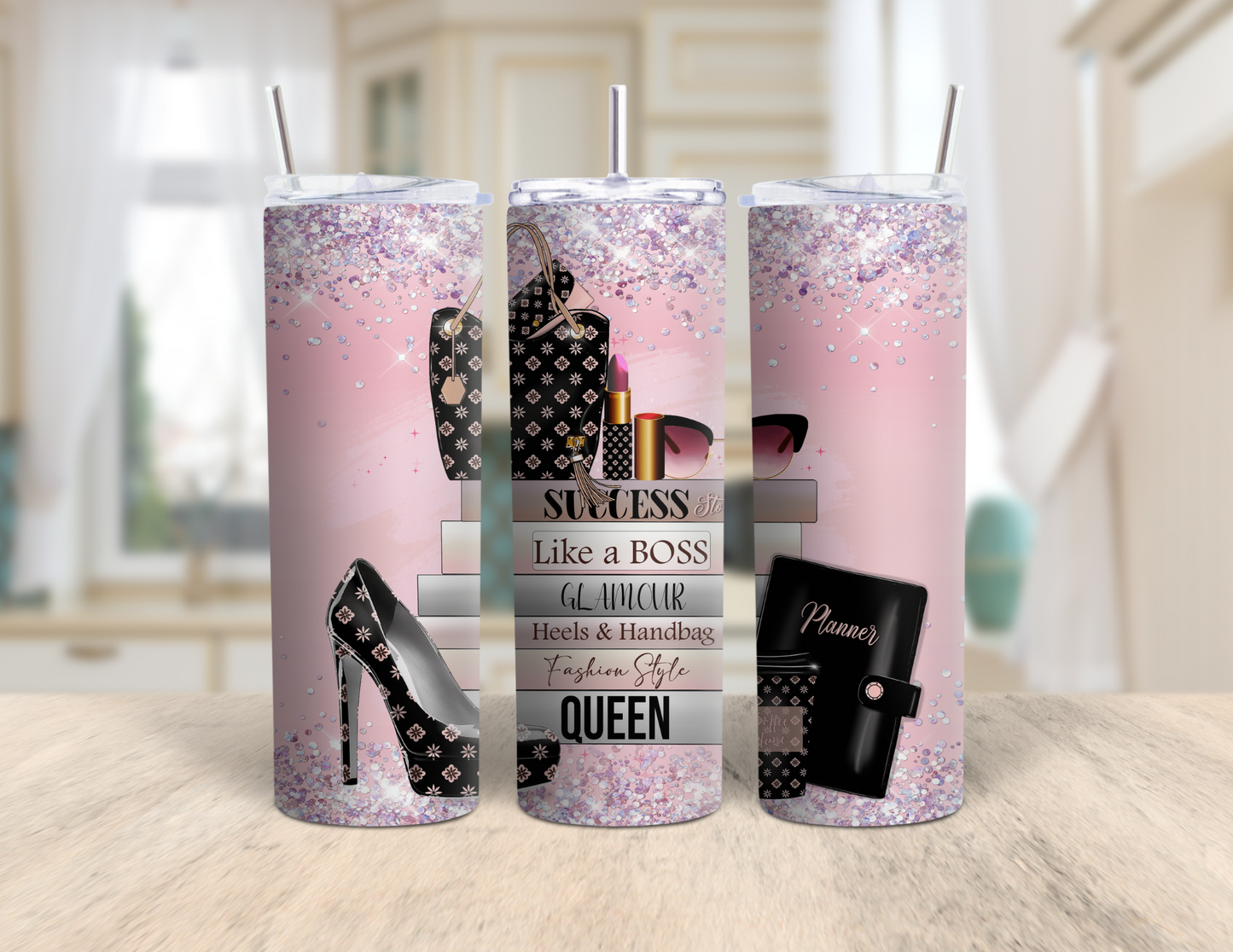 Boss Theme Tumbler/Inspiring Words/Birthday Gift/ Boss Lady/ Hustle Tumbler/20oz Tumbler/Sublimation Tumbler