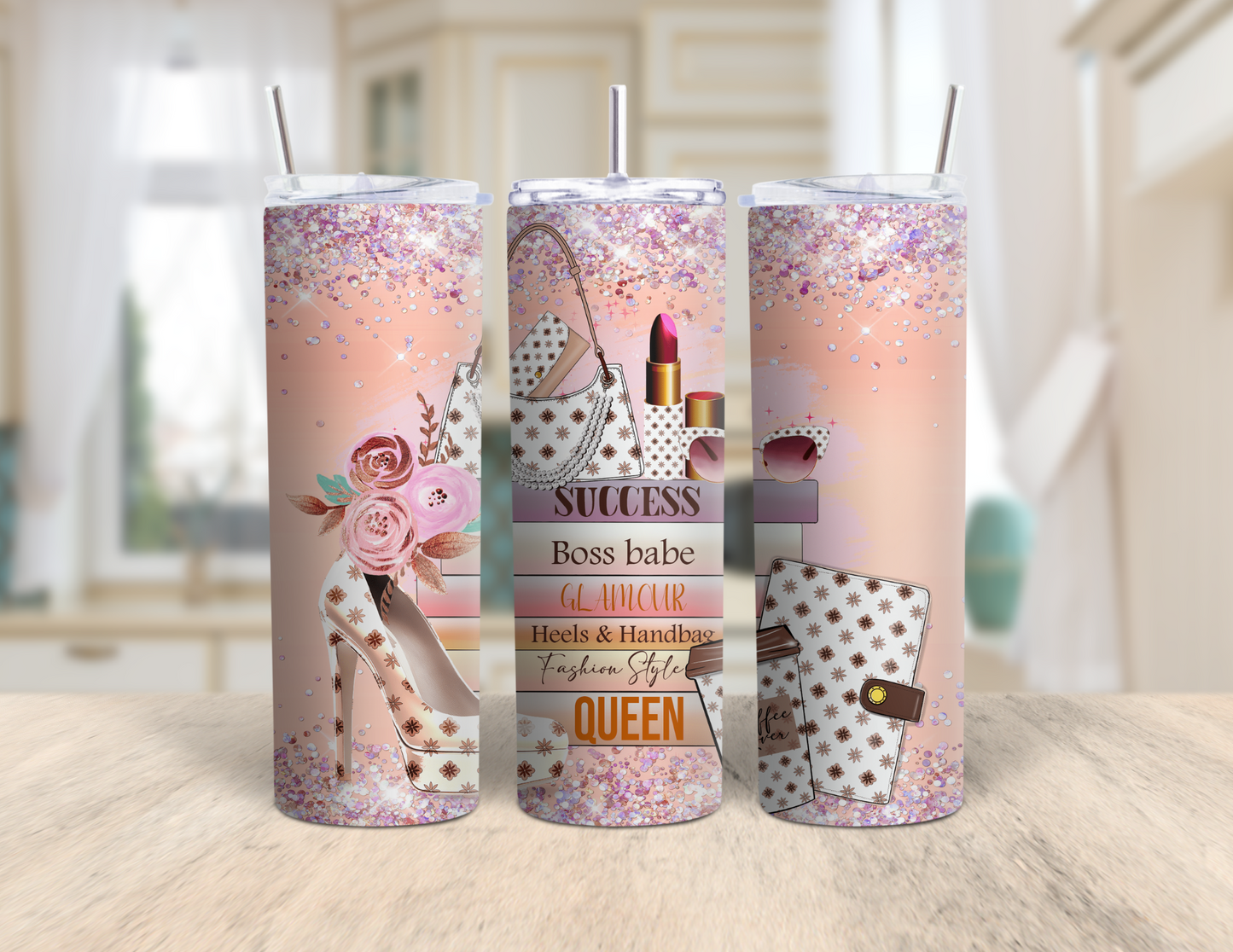 Boss Theme Tumbler/Inspiring Words/Birthday Gift/ Boss Lady/ Hustle Tumbler/20oz Tumbler/Sublimation Tumbler