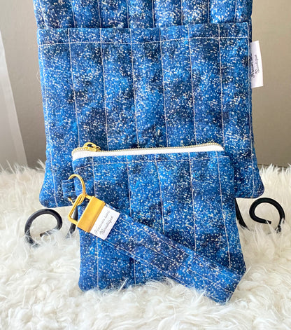 Star Gazing Travel Theme Set/ Travel bag/ Mini purse w/ Wristlet/ Makeup Bag/ Boxy Bag/ Medicine Bag/ Birthday Gift/ Christmas Gift/