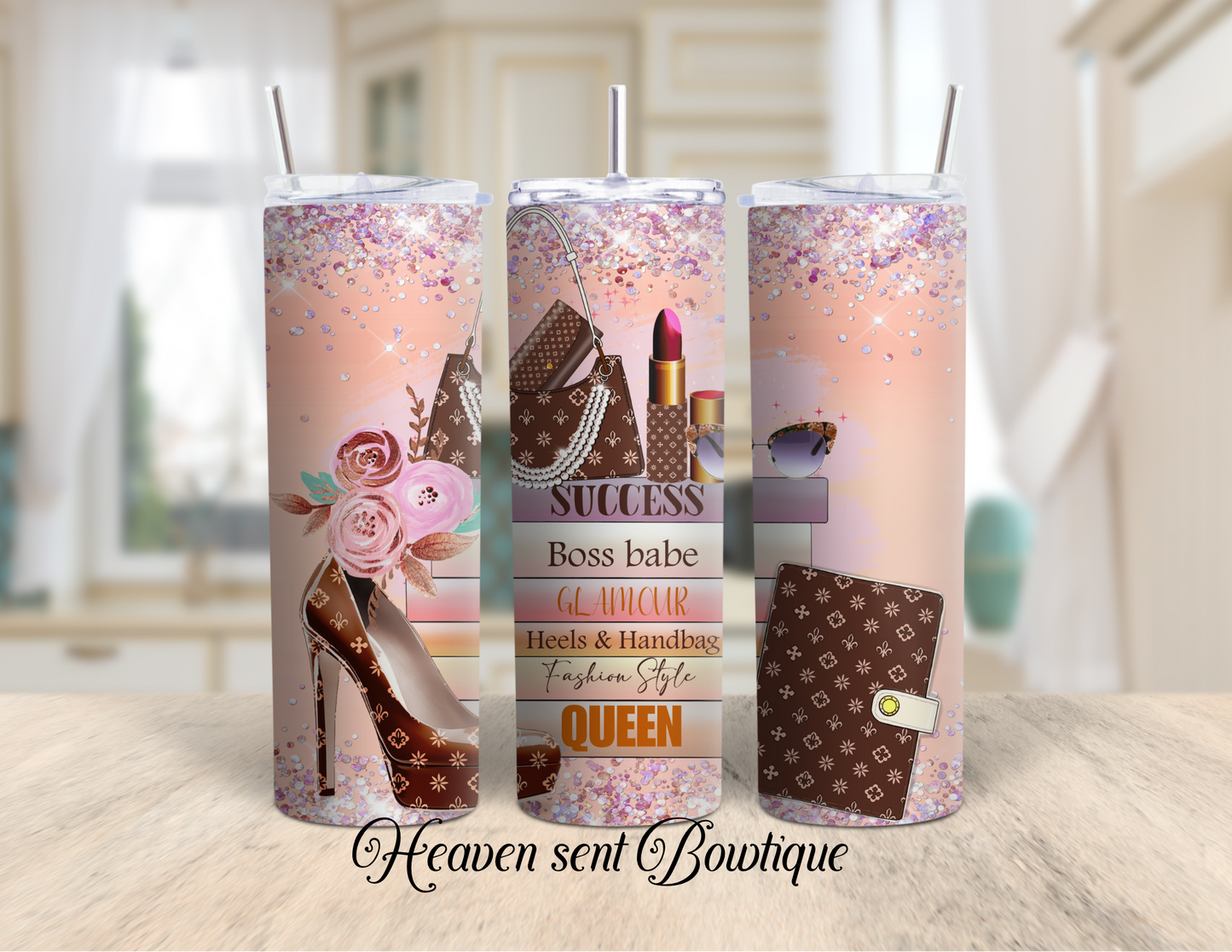 Boss Theme Tumbler/Inspiring Words/Birthday Gift/ Boss Lady/ Hustle Tumbler/20oz Tumbler/Sublimation Tumbler