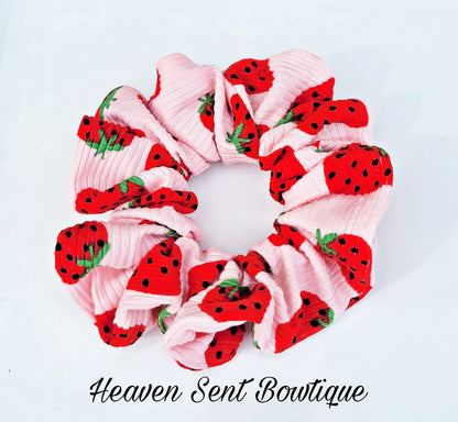 Strawberry Scrunchies