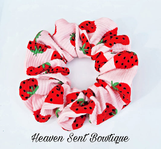 Strawberry Scrunchies