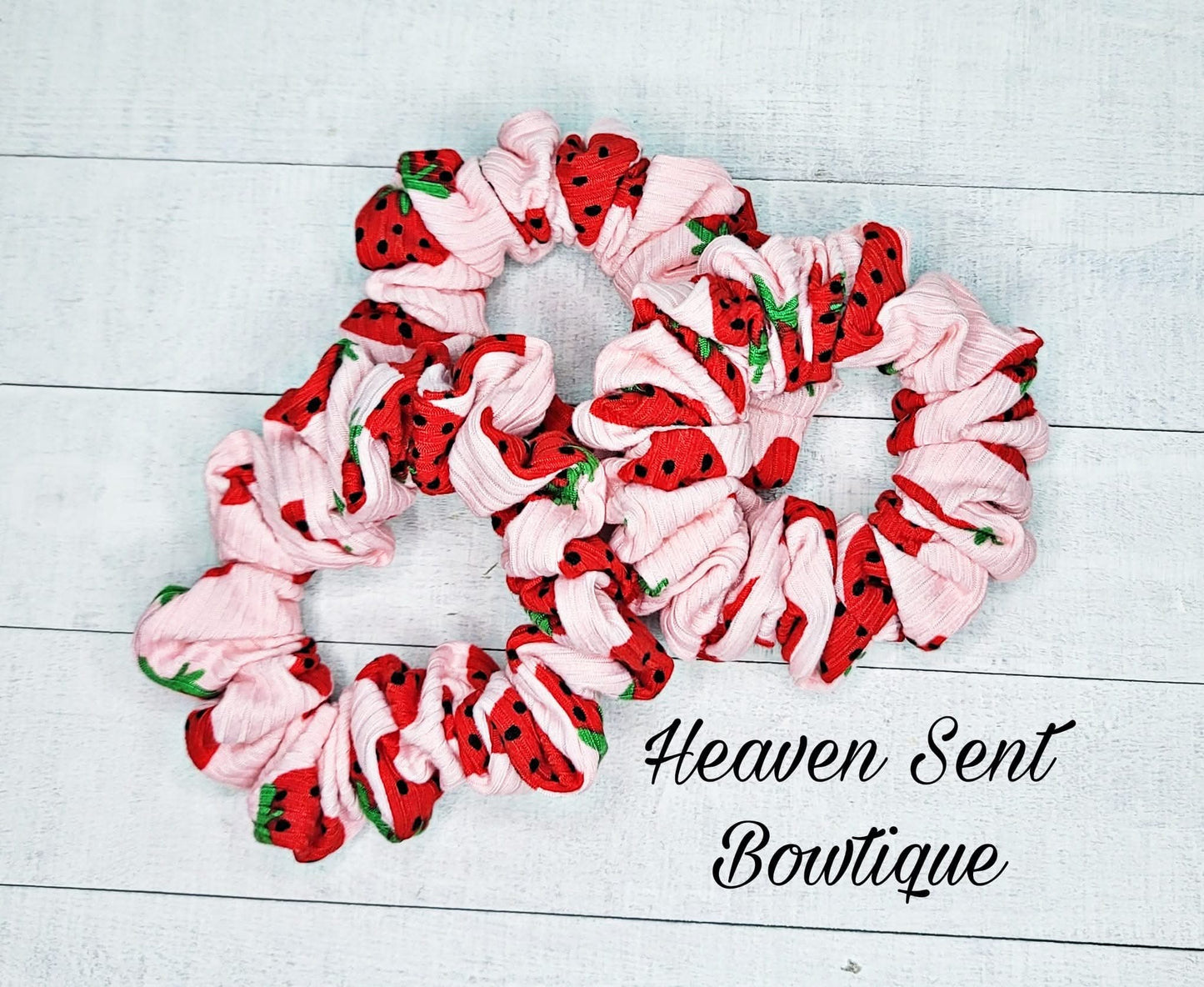 Strawberry Scrunchies